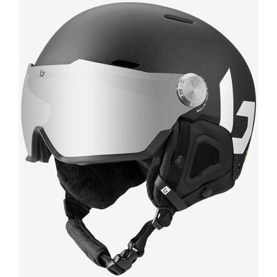 Bolle Bollé Might Visor Helm schwarz mit grauem verspiegeltem Brown Gun Glas - M unisex Bolle Bollé Might Visor Helm schwarz mit grauem verspiegeltem Brown Gun Glas - M unisex