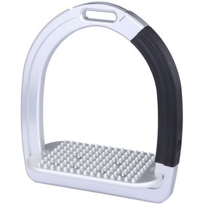 Aluminium Sicherheitssteigbügel schräg mit Spitzen Alfa Jump Safety2 Silber L Aluminium Sicherheitssteigbügel schräg mit Spitzen Alfa Jump Safety2 Silber L