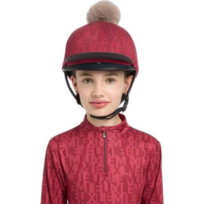 Toque für Reithelm Damen LeMieux Carmine Rot TU Toque für Reithelm Damen LeMieux Carmine Rot TU