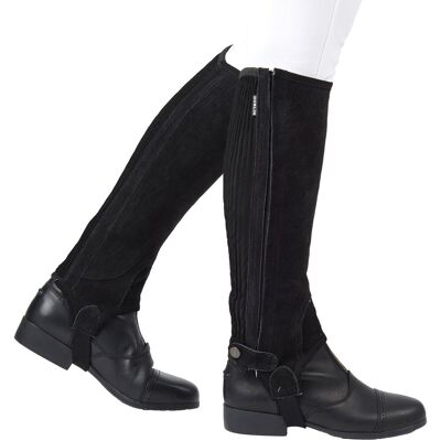 Wildleder-Minichaps Frau Dublin II Schwarz XS Wildleder-Minichaps Frau Dublin II Schwarz XS