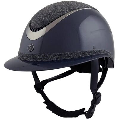 Reithelm BR Equitation Thèta Plus Dazzling Glamourous Glossy Bleu 58/60 cm Reithelm BR Equitation Thèta Plus Dazzling Glamourous Glossy Bleu 58/60 cm