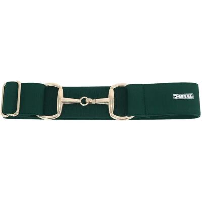 Elastische Trense Gürtel Damen Cieli Equestrian Signature Vert TU Elastische Trense Gürtel Damen Cieli Equestrian Signature Vert TU