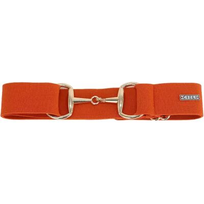 Elastische Trense Gürtel Damen Cieli Equestrian Signature Orange TU Elastische Trense Gürtel Damen Cieli Equestrian Signature Orange TU