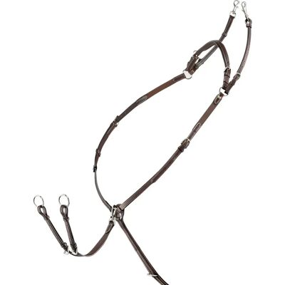 Vorderzeug für Pferde mit abnehmbarem Martingal und Gummizug Equiline Marron Full Vorderzeug für Pferde mit abnehmbarem Martingal und Gummizug Equiline Marron Full