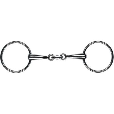 Gebiss 2 Ringe für Pferd Feeling Anatomic canons pleins fins Argenté 125 mm Gebiss 2 Ringe für Pferd Feeling Anatomic canons pleins fins Argenté 125 mm