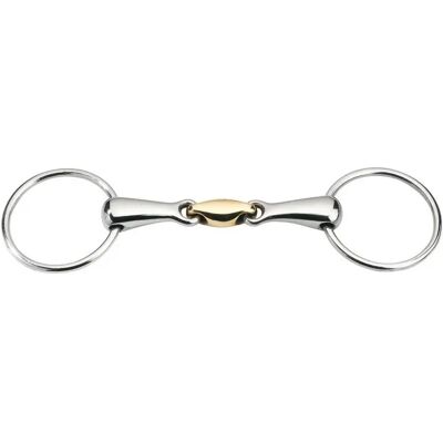 Gebiss 2 Ringe für Pferd Feeling Anatomic Argenté 125 mm Gebiss 2 Ringe für Pferd Feeling Anatomic Argenté 125 mm