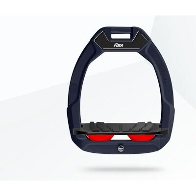 Sicherheits-Sättelsteigbügel mit rotem/schwarzem/rotem Grip Flex-On Safe-On Rouge TU Sicherheits-Sättelsteigbügel mit rotem/schwarzem/rotem Grip Flex-On Safe-On Rouge TU