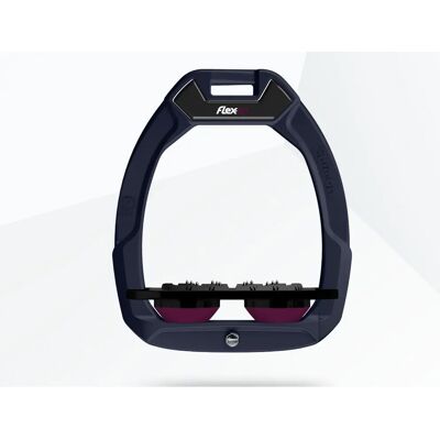 Sicherheitssteigbügel Flat Ultra Grip Marine/Schwarz/Plum Flex-On Safe-On Bleu TU Sicherheitssteigbügel Flat Ultra Grip Marine/Schwarz/Plum Flex-On Safe-On Bleu TU