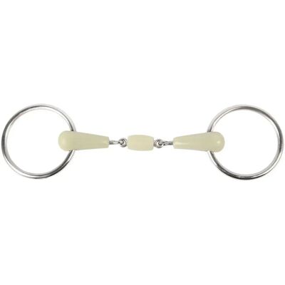 Gebiss 2 Ringe für doppelt gebrochenes Pferd Harry's Horse Apple 18 mm Argenté 13,5 cm Gebiss 2 Ringe für doppelt gebrochenes Pferd Harry's Horse Apple 18 mm Argenté 13,5 cm