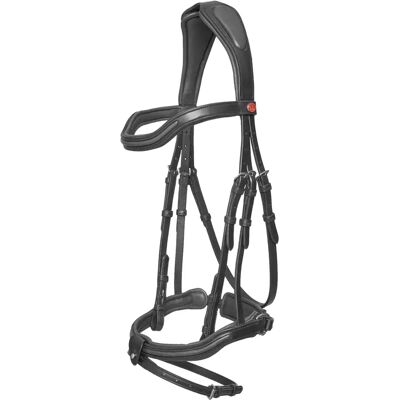 Trense Kieffer Palmanova with square chrome buckles Noir Full Trense Kieffer Palmanova with square chrome buckles Noir Full