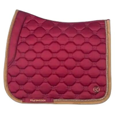 Dressursattelunterlage für Pferde PS of Sweden Vintage Monogram Rouge Cob Dressursattelunterlage für Pferde PS of Sweden Vintage Monogram Rouge Cob