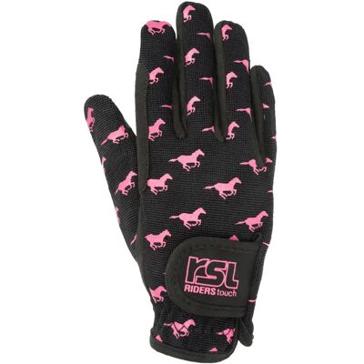 Reithandschuhe Kind RSL Riders Touch Norway Summer Noir 4XS Reithandschuhe Kind RSL Riders Touch Norway Summer Noir 4XS