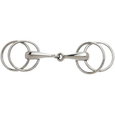 Mundstück für Pferd 4 Ringe Sefton Argenté 13,5 cm Mundstück für Pferd 4 Ringe Sefton Argenté 13,5 cm