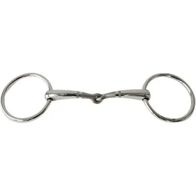Einfaches Gebiss für Pferd mit Mundring Sefton Argenté 14 mm x 13,5 cm Einfaches Gebiss für Pferd mit Mundring Sefton Argenté 14 mm x 13,5 cm