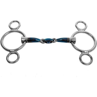 Mors 3 oder 4 Ringe für Pony Trust Sweet Iron Eliptical Bleu 11,5 cm Mors 3 oder 4 Ringe für Pony Trust Sweet Iron Eliptical Bleu 11,5 cm