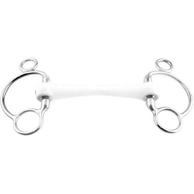 Mors Pessoa 2,5 Ringe für Pferde mit Auftrieb Trust Inno Sense Flexi Soft 20 Blanc 14,5 cm Mors Pessoa 2,5 Ringe für Pferde mit Auftrieb Trust Inno Sense Flexi Soft 20 Blanc 14,5 cm