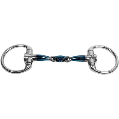 Mors Olive für Pony Trust Sweet Iron Eggbutt Eliptical Bleu 11,5 cm Mors Olive für Pony Trust Sweet Iron Eggbutt Eliptical Bleu 11,5 cm