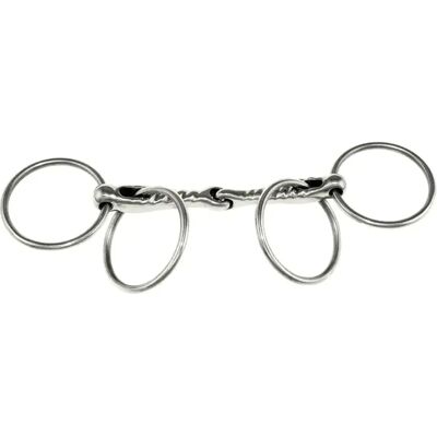 Mundstück 2 Ringe für Pferd stabil rund Umbria Equitazione Argenté 14,5 cm Mundstück 2 Ringe für Pferd stabil rund Umbria Equitazione Argenté 14,5 cm