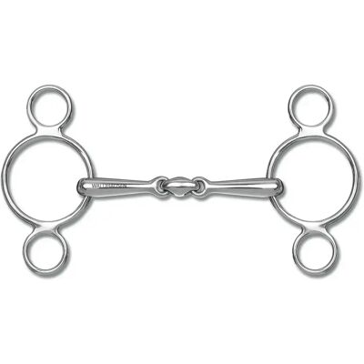 Waldhausen - 3-Ringtrense - 16mm - Silber - Bit Waldhausen - 3-Ringtrense - 16mm - Silber - Bit