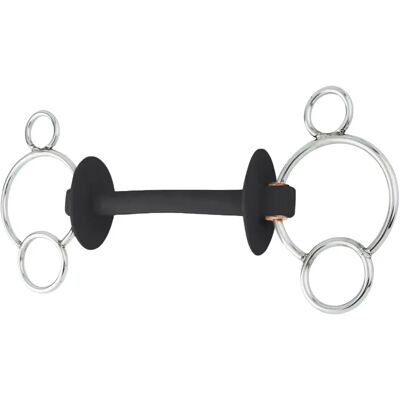 Mundstück 3 oder 4 Ringe für Pferde extra weich Beris Prime Noir 140 mm Mundstück 3 oder 4 Ringe für Pferde extra weich Beris Prime Noir 140 mm