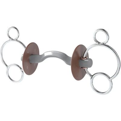 Mors 3 oder 4 Ringe für Pferd mit Zungenfreiheit, weich Beris Konnex Argenté 130 mm Mors 3 oder 4 Ringe für Pferd mit Zungenfreiheit, weich Beris Konnex Argenté 130 mm