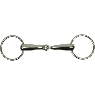Einfacher Gebiss für Pferd, dick, mit einer Einzelgelenk York Argenté 11,5 cm Einfacher Gebiss für Pferd, dick, mit einer Einzelgelenk York Argenté 11,5 cm