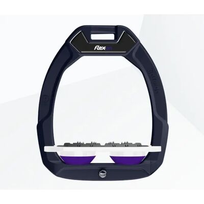 Sicherheitssteigbügel Flat Ultra Grip Marine/Weiß/Violett Flex-On Safe-On Blau TU Sicherheitssteigbügel Flat Ultra Grip Marine/Weiß/Violett Flex-On Safe-On Blau TU