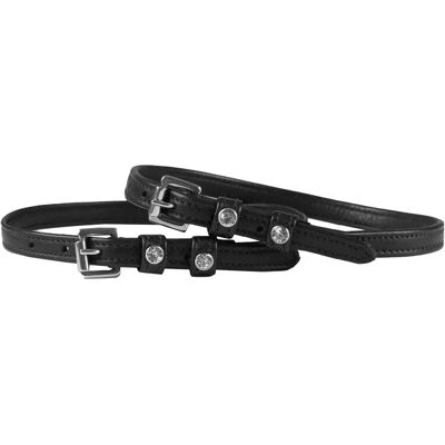 Doppelte Leder-Gurt für Reiter mit Diamantmuster HORKA Schwarz TU Doppelte Leder-Gurt für Reiter mit Diamantmuster HORKA Schwarz TU
