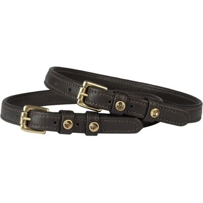 Doppelte Leder-Gurt für Reiter mit Diamantmuster HORKA Braun TU Doppelte Leder-Gurt für Reiter mit Diamantmuster HORKA Braun TU