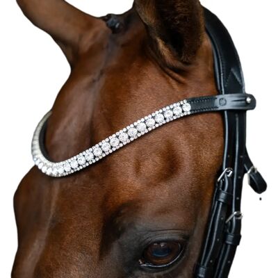 Stirnband für Pferd Imperial Riding Slim Gris Pony Stirnband für Pferd Imperial Riding Slim Gris Pony
