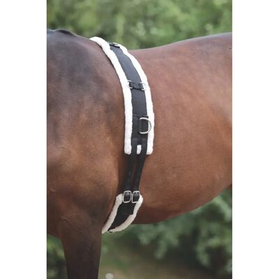 Sattel für Pferd mit Fleecepolsterung Shires Schwarz XFull Sattel für Pferd mit Fleecepolsterung Shires Schwarz XFull