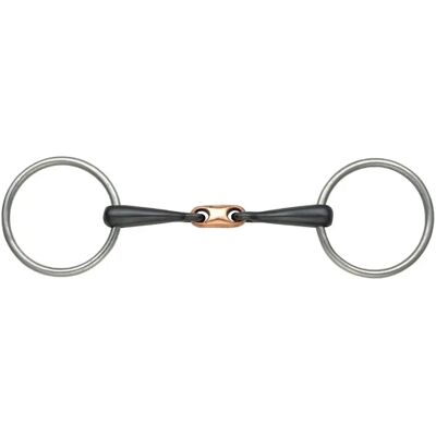 Doppelt gebrochenes Gebiss für Pferde Shires Equestrian Schwarz 11,5 cm Doppelt gebrochenes Gebiss für Pferde Shires Equestrian Schwarz 11,5 cm