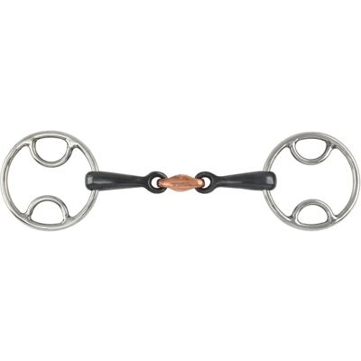 Doppelt gebrochener Olivenzwiesel für Pferde Shires Silber 11,5 cm Doppelt gebrochener Olivenzwiesel für Pferde Shires Silber 11,5 cm