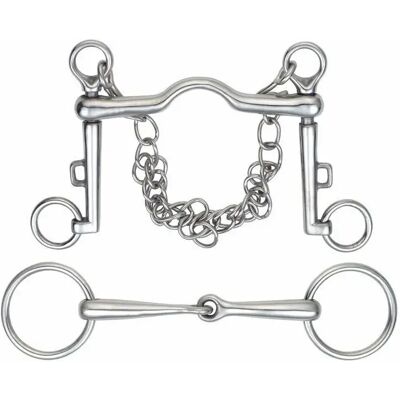 Weymouth-Trense für Pferde Shires Silber 12,5 cm Weymouth-Trense für Pferde Shires Silber 12,5 cm