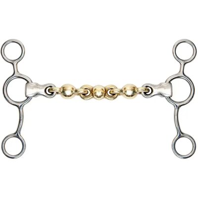 Gebisse für Pferde Shires Equestrian Waterford Gold 11,5 cm Gebisse für Pferde Shires Equestrian Waterford Gold 11,5 cm
