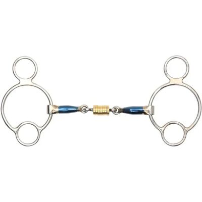 Pferde-Hackamore mit Rollenkopfstück Shires Equestrian Grau Vierzehn Zentimeter. Pferde-Hackamore mit Rollenkopfstück Shires Equestrian Grau Vierzehn Zentimeter.
