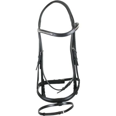 Schabracke Reiten mit Strass Tattini Noir Cob Schabracke Reiten mit Strass Tattini Noir Cob
