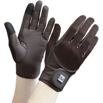 Reithandschuhe aus Mesh Premier Equine Presa Marron 2XL Reithandschuhe aus Mesh Premier Equine Presa Marron 2XL