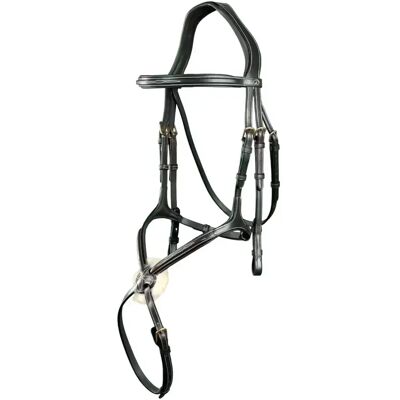 Dyon Anatomisch geformtes quergefädeltes Reithalfter Dy'on Noir Poney Dyon Anatomisch geformtes quergefädeltes Reithalfter Dy'on Noir Poney