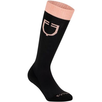 Technische Reitsocken mit kontrastierendem Logo Equestro Stretch Rosa M Technische Reitsocken mit kontrastierendem Logo Equestro Stretch Rosa M