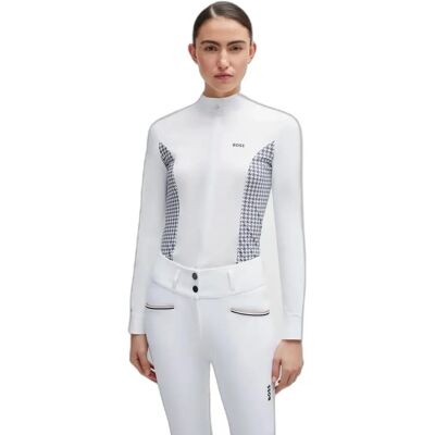 Reitturnbluse für Damen Boss Equestrian Emma Gris S Reitturnbluse für Damen Boss Equestrian Emma Gris S