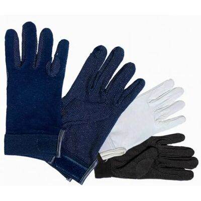 Handschuhe aus Baumwolle und Klettverschluss Daslö Noir L Handschuhe aus Baumwolle und Klettverschluss Daslö Noir L