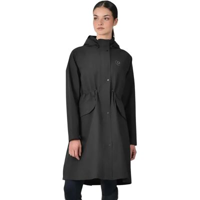 Damen lange wasserfeste Reitjacke Dublin Noir XS Damen lange wasserfeste Reitjacke Dublin Noir XS
