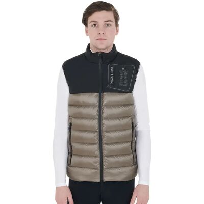 Weste für Reiter ohne Ärmel aus zwei Materialen Equestro Noir XS Weste für Reiter ohne Ärmel aus zwei Materialen Equestro Noir XS