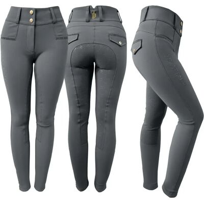 Reithose full grip Damen JD Attack Elisse Gris S Reithose full grip Damen JD Attack Elisse Gris S