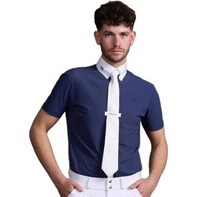 Turnier-Poloshirt Premier Equine Rubato Bleu L Turnier-Poloshirt Premier Equine Rubato Bleu L