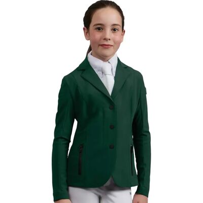 Mädchen-Wettkampfjacke Premier Equine Evinco London Vert 7/8 ans Mädchen-Wettkampfjacke Premier Equine Evinco London Vert 7/8 ans
