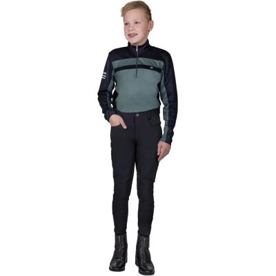 Reittrikot langarm Kind QHP Xavy Noir 8 ans Reittrikot langarm Kind QHP Xavy Noir 8 ans