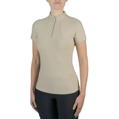 Polo-Shirt, Damen EQPRO Grande Beige 2XL Polo-Shirt, Damen EQPRO Grande Beige 2XL