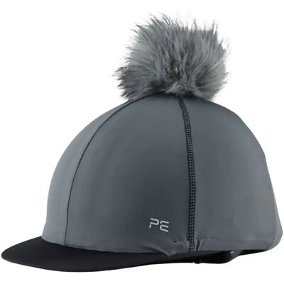 Helmüberzug aus Jersey Premier Equine Grau TU Helmüberzug aus Jersey Premier Equine Grau TU